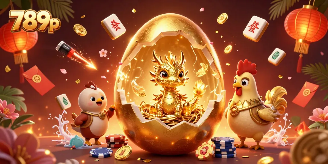 Engage in exciting gaming experiences at 789p with a golden dragon and poker chips in a vibrant casino scene.